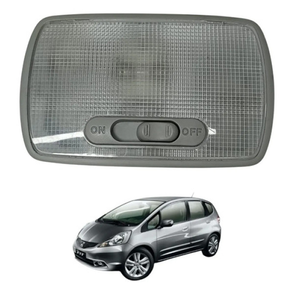 Luz De Teto Central Honda Fit 2009 2014 Original