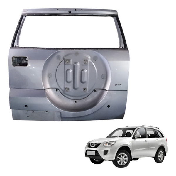 Tampa Traseira Chery Tiggo 2013 2014 2015 Prateado