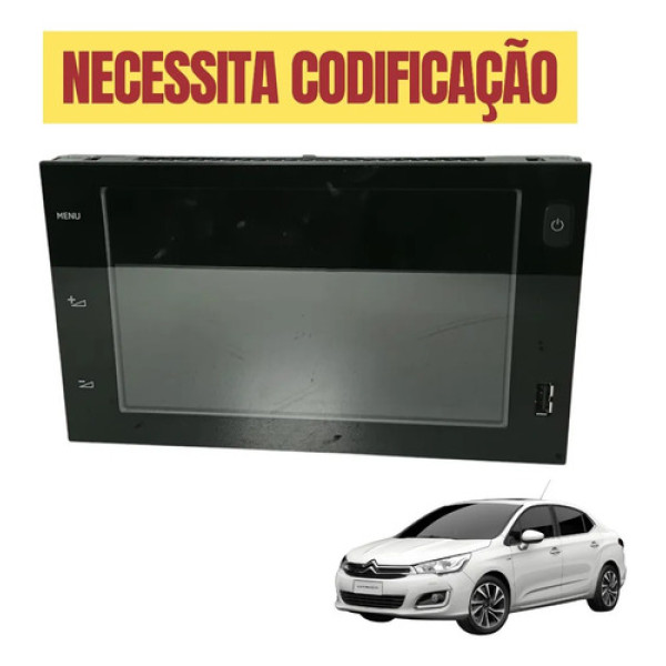 Tela Multimídia Citroen C4 Lounge 2018 2019