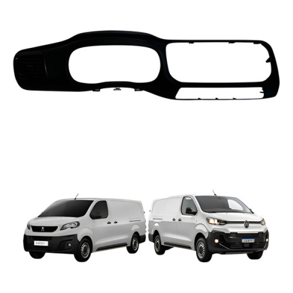 Moldura Painel Peugeot Expert Citroen Jumpy 2019 2020 2021 Preto