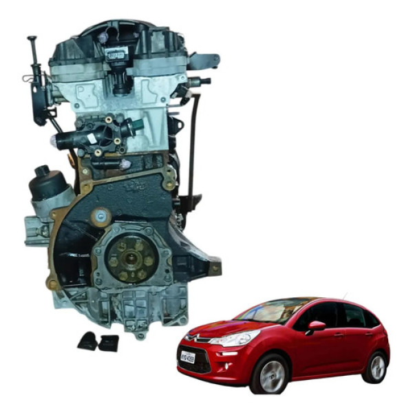 Motor Parcial Citroen C3 1.6 Flex 16v 113cv 2014 2015 2016