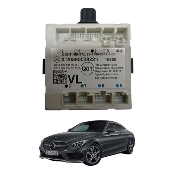 Modulo Porta Dianteira Esquerda Mercedes Benz C250 2016 2017