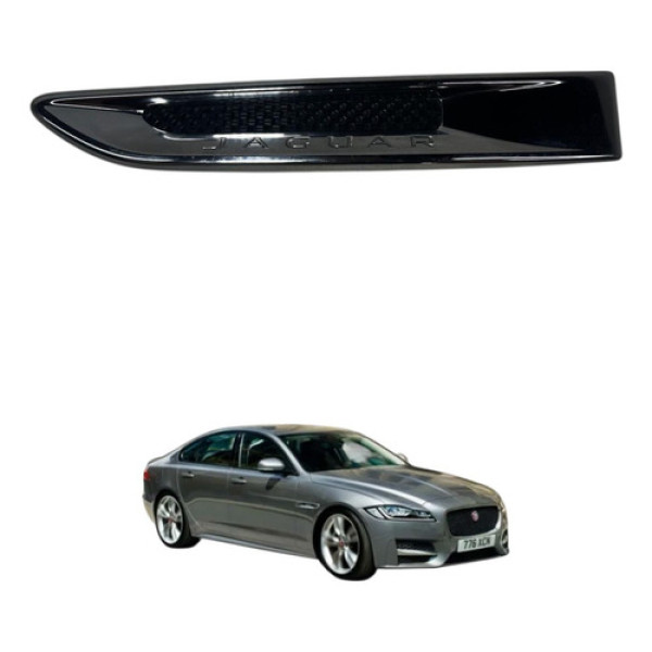 Friso Aplique Paralama Esquerdo Jaguar Xf 2017 2018 2019 Preto
