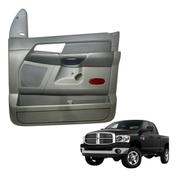 Forro De Porta Dianteiro Direito Dodge Ram 2500 2007 2010 Cinza