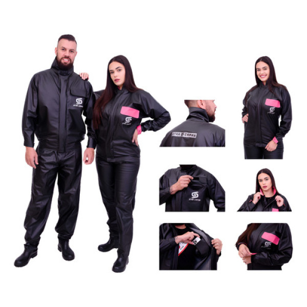 Capa De Chuva Motoqueiro Motoboy Moto Conjunto Impermeavel