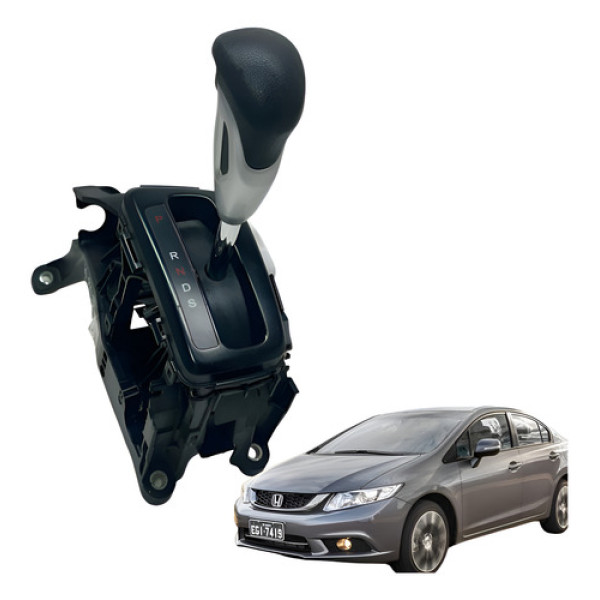 Alavanca De Marcha Câmbio Automático Honda Civic 2012 2014 Preto