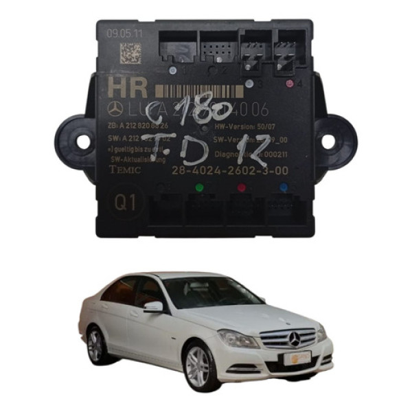 Modulo Porta Traseira Direita Mercedes Benz C180 2011 2014