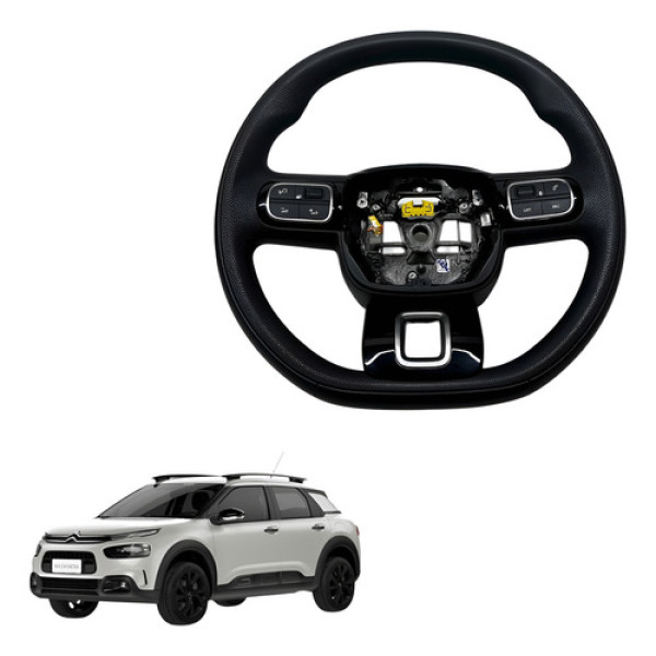 Volante Direcao Comandos C4 Cactus 1.6 2019 2023 Original Preto
