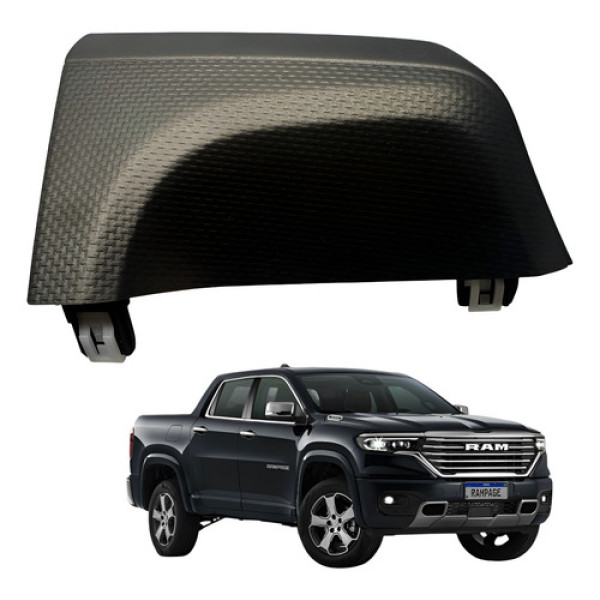 Moldura Painel Interno Ram Rampage Laramie 2023 A 2025 Esq Preto