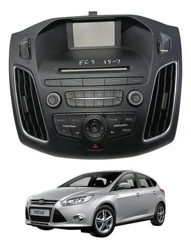 Rádio Som Moldura Central Difusor Ar Ford Focus 2015 2016 Preto