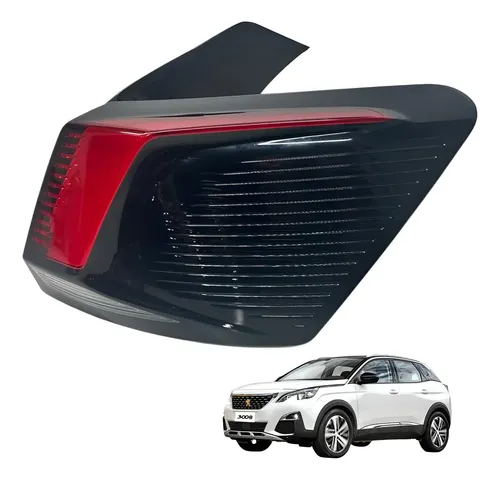 Lanterna Traseira Peugeot 3008 2018 2021 Direita Direito/passageiro Vermelho
