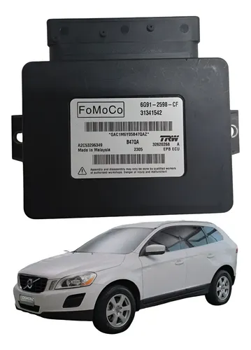 Modulo Sensor Freio De Mao Eletrico Volvo Xc60 2010 2015 Preto
