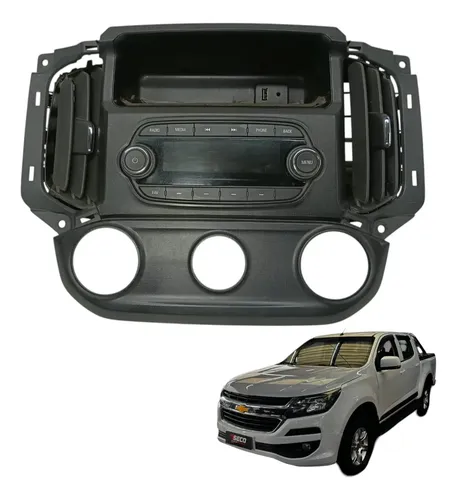 Radio Som Com Moldura Difusor Ar Chevrolet S10 2018 2019