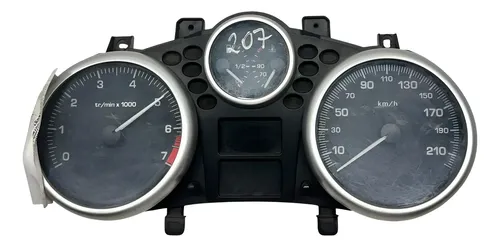 Painel Instrumento Peugeot 207 2008 A 2012 Preto